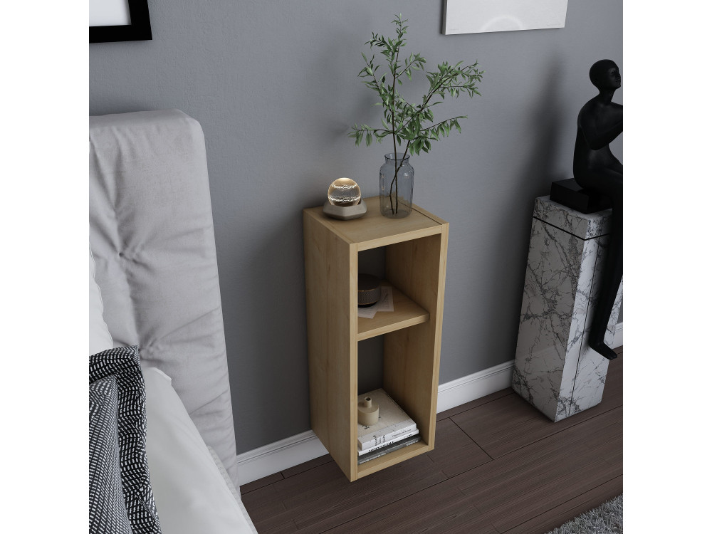 Nachttisch aus Holz "Sault" - 23 x 22 x 60 cm - Beige