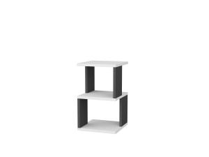 Nachttisch aus Holz "Carter" 29,6 x 29,6 x 49,4 cm - Weiß