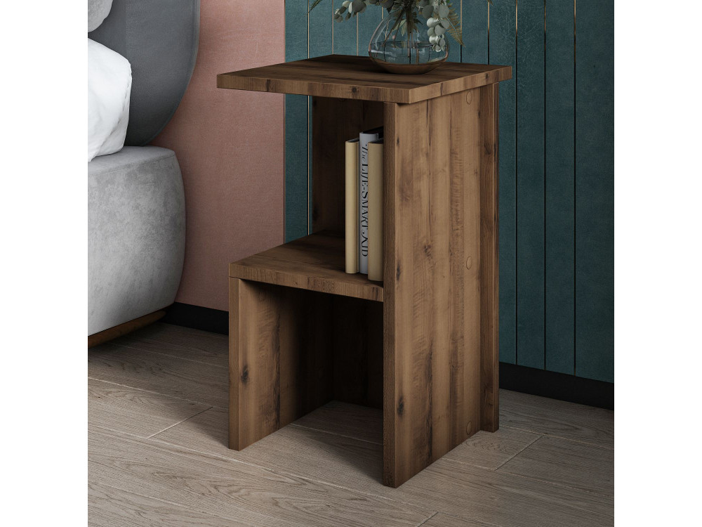 Nachttisch aus Holz "Roisin" - 30 x 30 x 50 cm - Braun