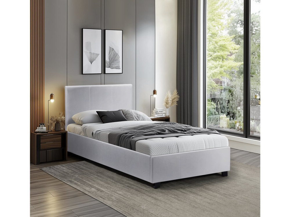 Einzelbett mit Bettkasten "Carla" - 90 x 190 cm - Weiß