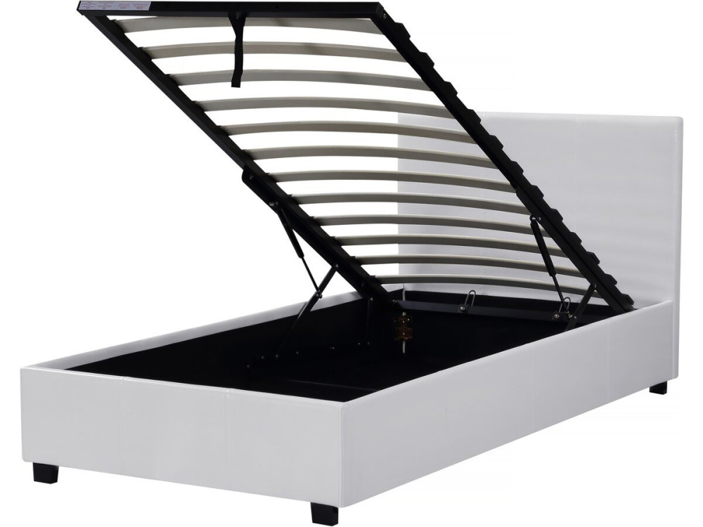 Einzelbett mit Bettkasten "Carla" - 90 x 190 cm - Weiß