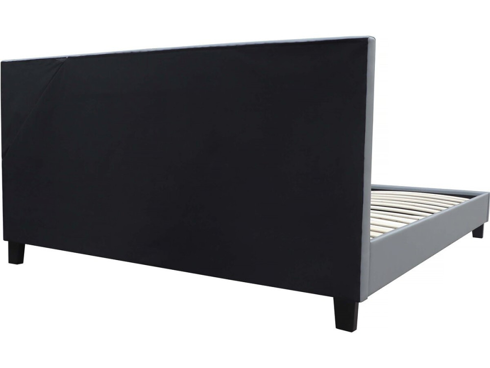 Doppelbett mit LED "Maria"  - 160 x 200 cm - Grau