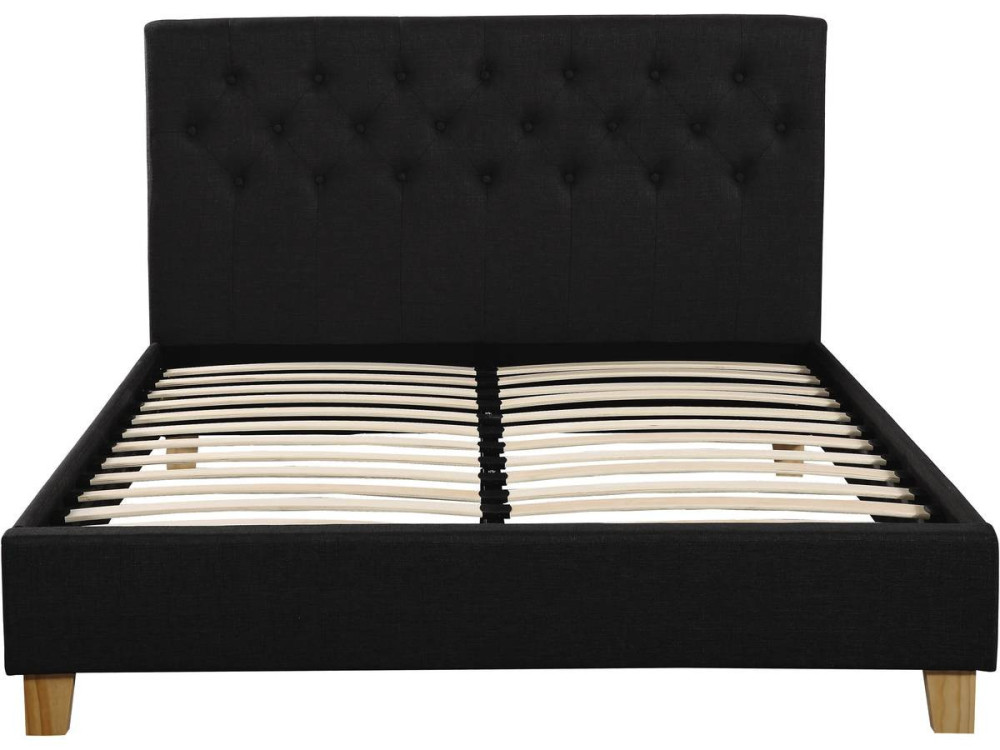 Doppelbett "Emmy" - 140 x 190 cm - Grau