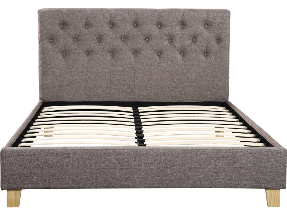 Einzelbett "Emmy" - 160 x 200 cm - Taupe