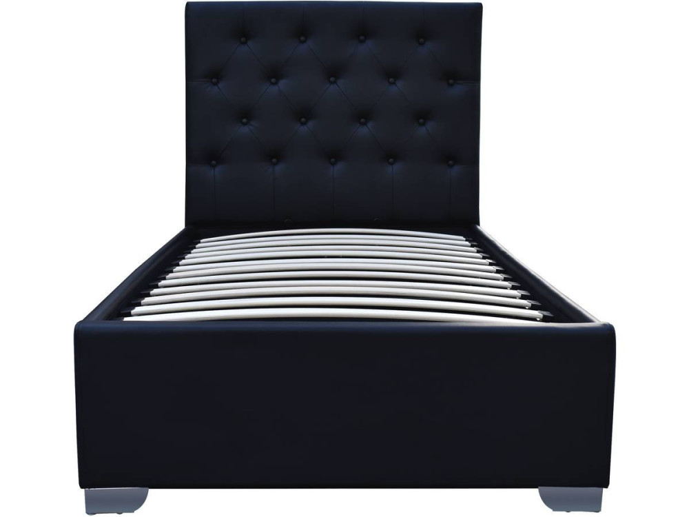 Einzelbett mit Bettkasten "Tino" - 90 x 190 cm - Schwarz