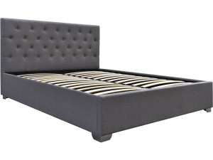 Doppelbett mit Bettkasten "Tino" - 180 x 200 cm - Grau