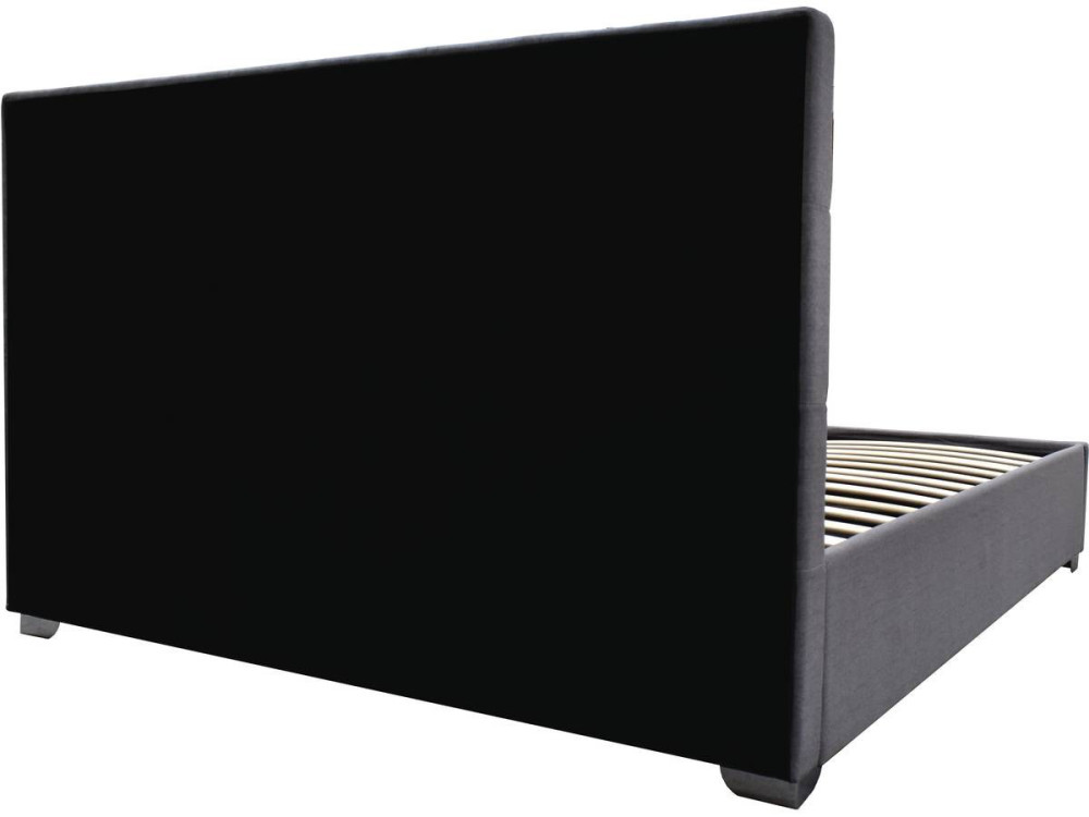 Doppelbett mit Bettkasten "Tino" - 160 x 200 cm - Grau