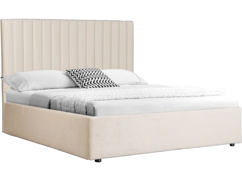 Bett mit Bettkasten "Mia" - 140 x 190 cm - Beige