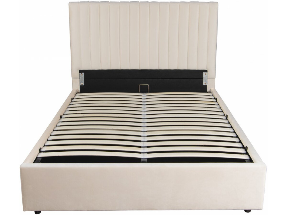 Bett mit Bettkasten "Mia" - 140 x 190 cm - Beige