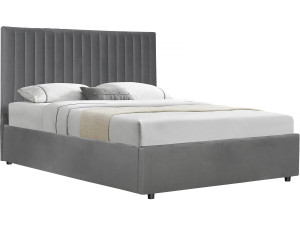 Bett mit Bettkasten "Mia" - 140 x 190 cm - Grau