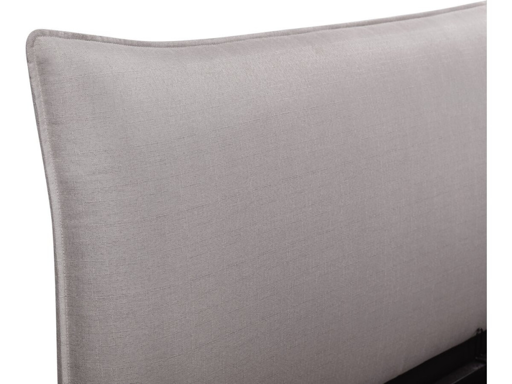 Doppelbett mit Bettkasten "Megeve" 140 x 200 cm - Grau