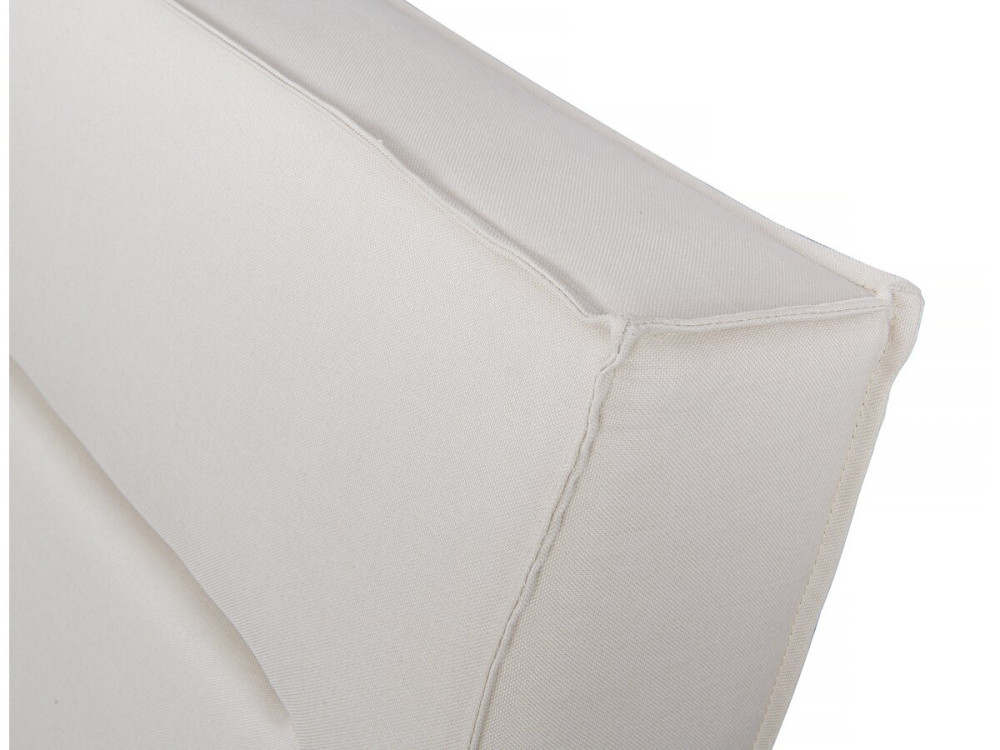 Designer Doppelbett aus Stoff „Moritz“ - 140 x 190 cm - Beige