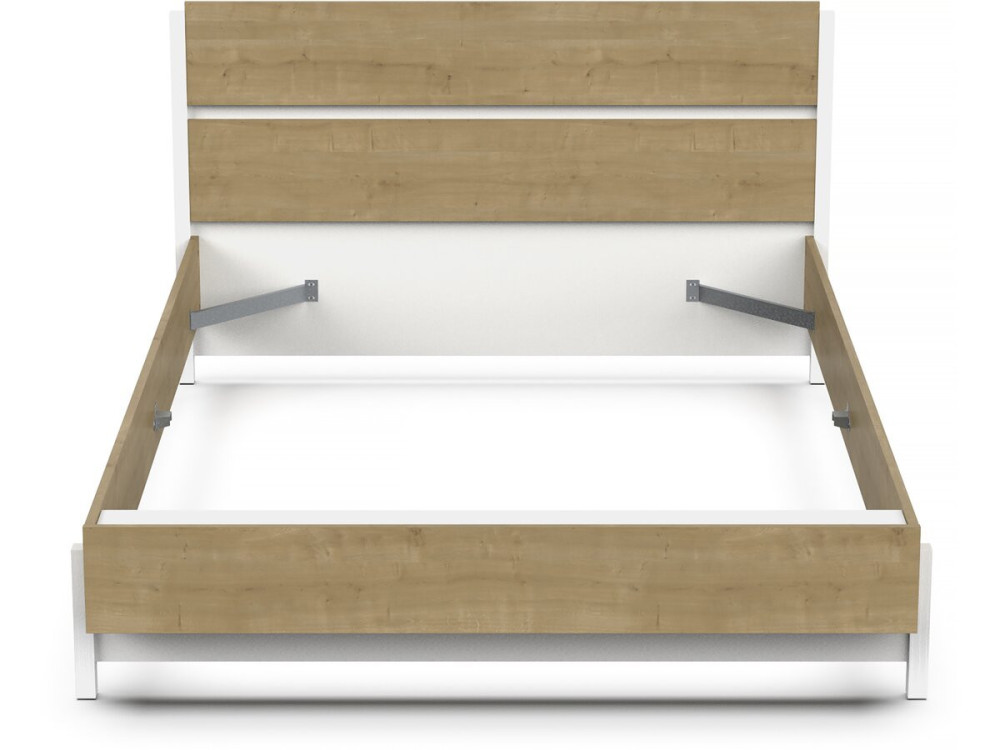 Ausziehbett "Craft" - Holz - 140 x 200 cm - Braun