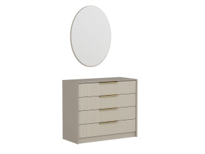 Holzkommode "Kale" - 100 x 45 x 85 cm - Beige