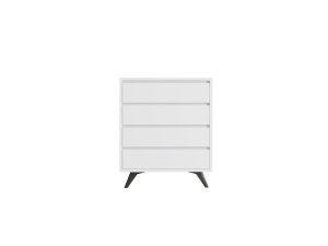 Holzkommode "Suvera" - 70 x 40 x 86 cm - Weiß
