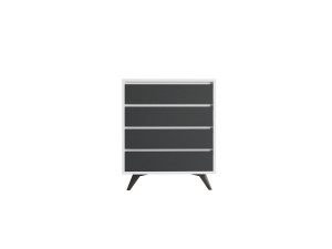 Holzkommode "Suvera" - 70 x 40 x 86 cm - Weiß