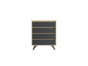 Holzkommode "Suvera" - 70 x 40 x 86 cm - Braun