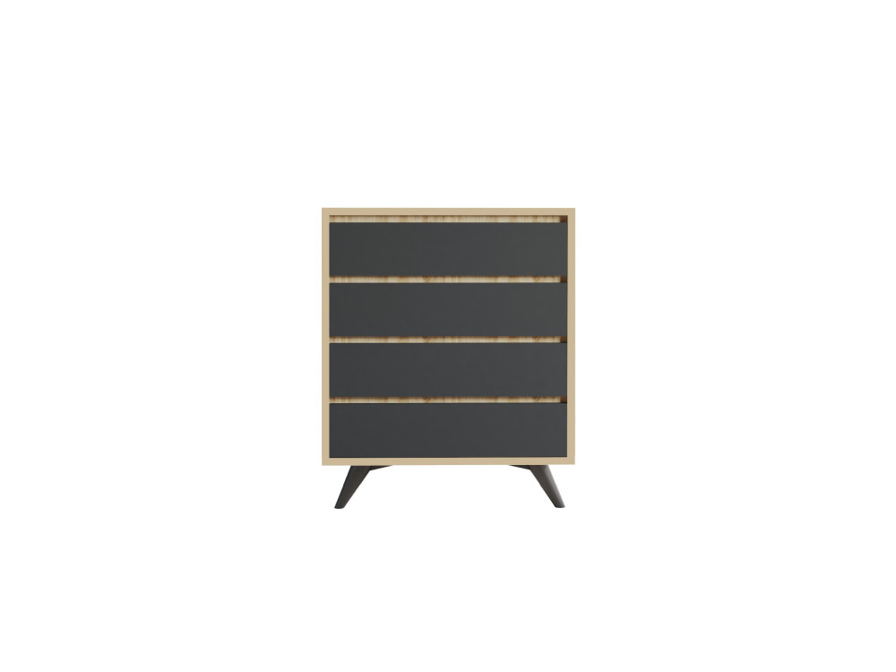 Holzkommode "Suvera" - 70 x 40 x 86 cm - Braun