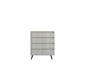 Holzkommode "Suvera" - 70 x 40 x 86 cm - Travertin