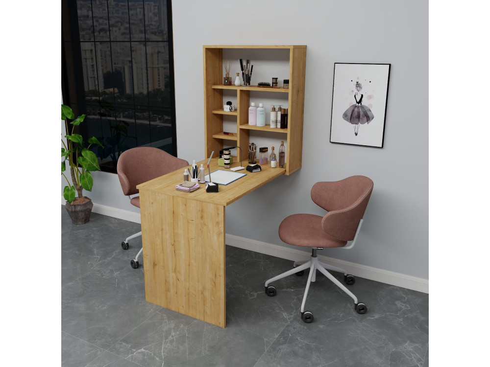 Schminktisch aus Holz "Sedir" - 90 x 59 x 74 cm - Beige