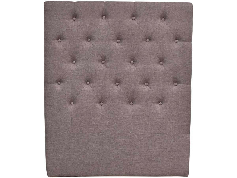 Gepolstertes Kopfteil "Deco"  - 99 cm - Taupe - Aus Stoff