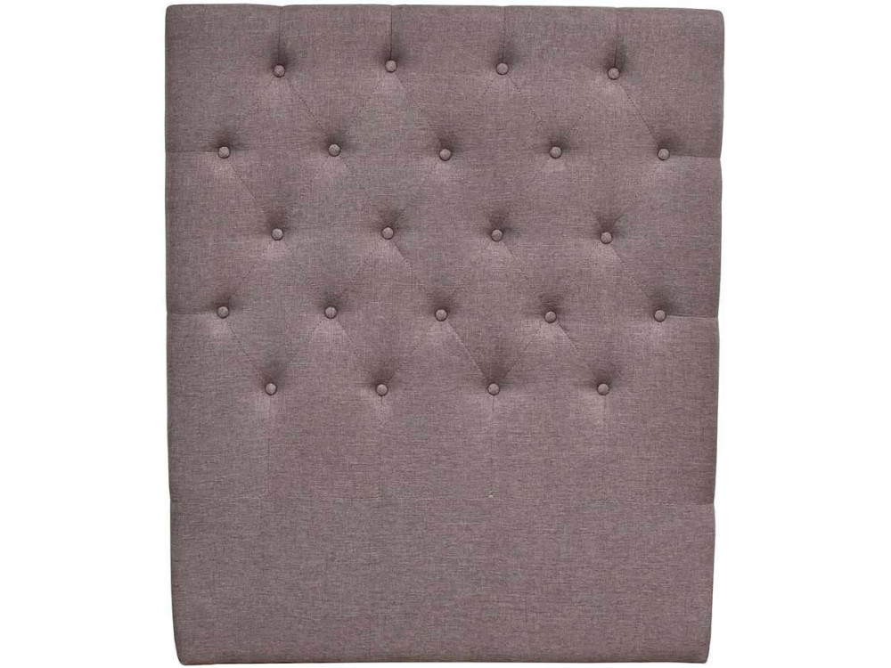 Gepolstertes Kopfteil "Deco"  - 99 cm - Taupe - Aus Stoff