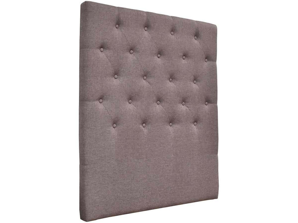 Gepolstertes Kopfteil "Deco"  - 99 cm - Taupe - Aus Stoff