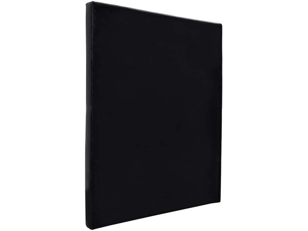 Gepolstertes Kopfteil "Deco"  - 99 cm - Schwarz - Aus PVC