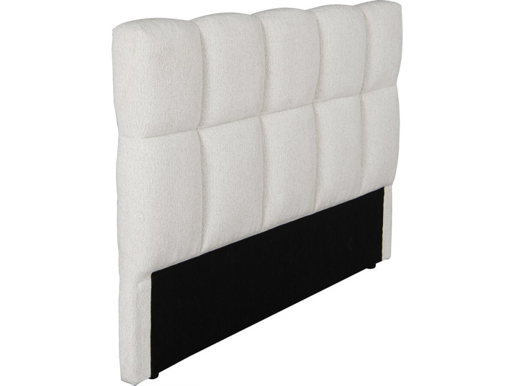Kopfteil aus dickem Stoff im Bubble-Stil "Alpe d'Huez" - 140 cm - Beige