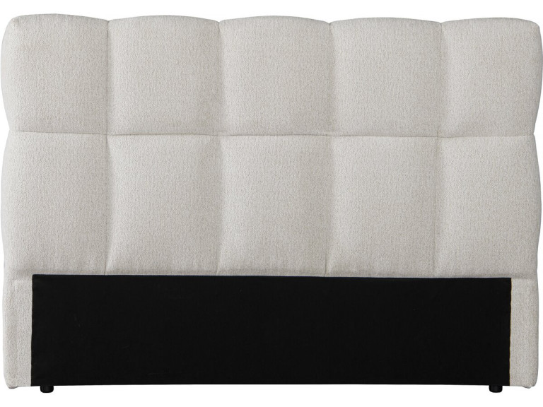 Kopfteil aus dickem Stoff im Bubble-Stil "Alpe d'Huez" - 160 cm - Beige