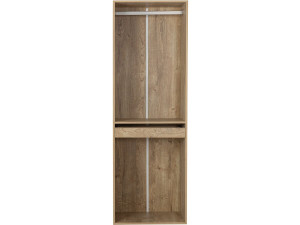 Kleiderschrank mit Garderobe und Hosenhalter "Opera" - 60 x 45 x 180 cm - Beige