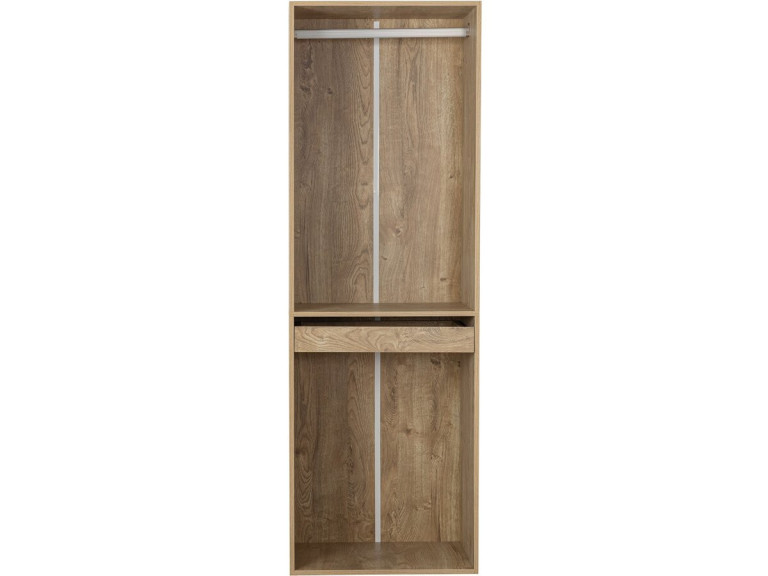 Kleiderschrank mit Garderobe und Hosenhalter "Opera" - 60 x 45 x 180 cm - Beige