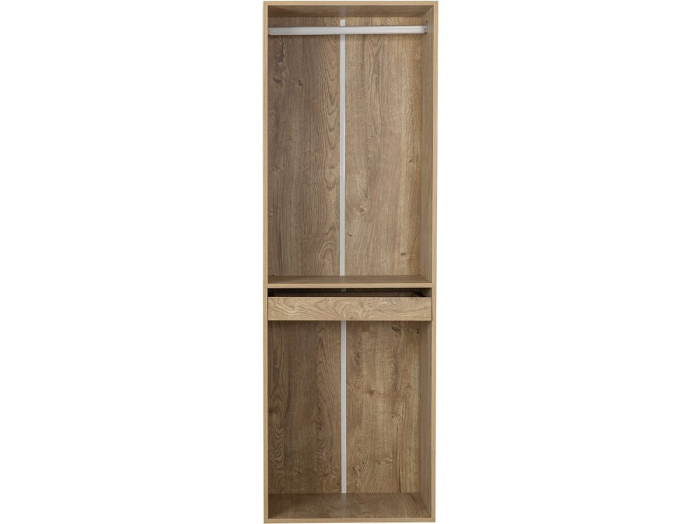 Kleiderschrank mit Garderobe und Hosenhalter "Opera" - 60 x 45 x 180 cm - Beige