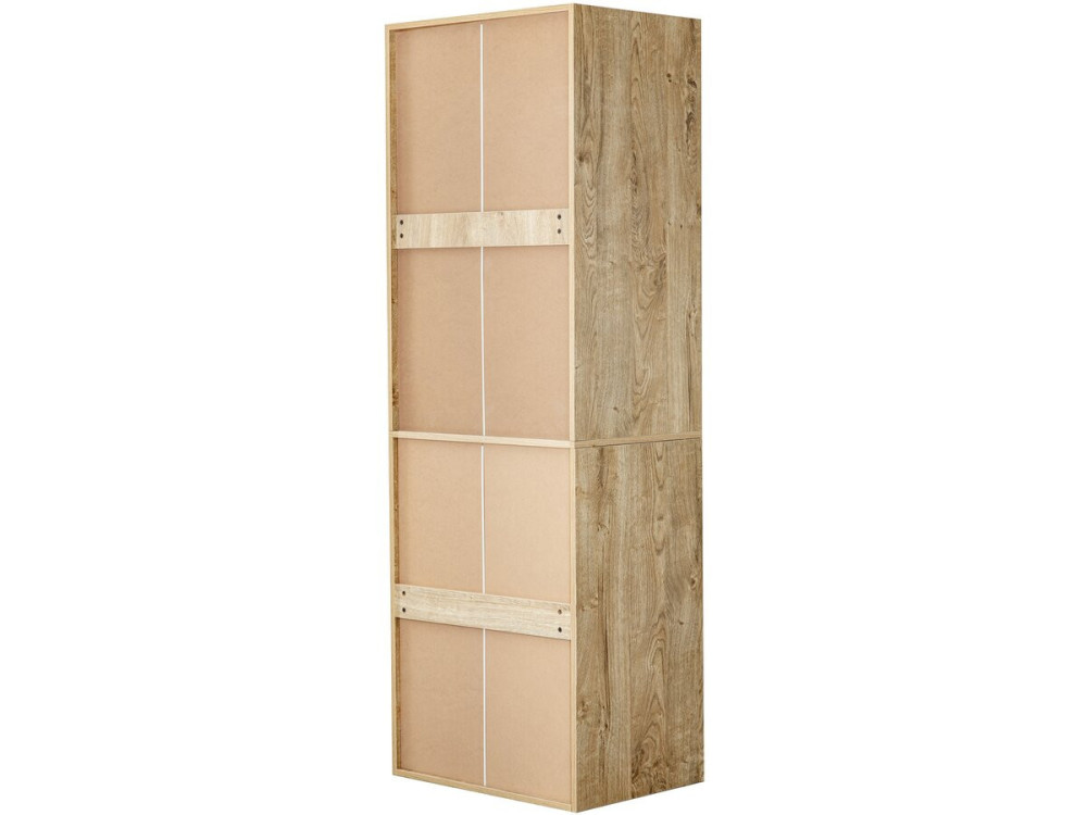 Kleiderschrank mit Garderobe und Hosenhalter "Opera" - 60 x 45 x 180 cm - Beige