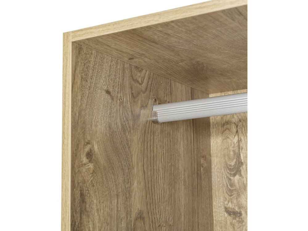 Kleiderschrank mit Garderobe und Hosenhalter "Opera" - 60 x 45 x 180 cm - Beige