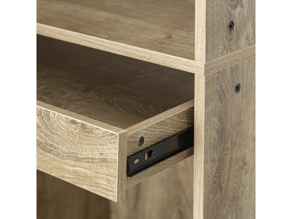 Kleiderschrank mit Garderobe und Hosenhalter "Opera" - 60 x 45 x 180 cm - Beige