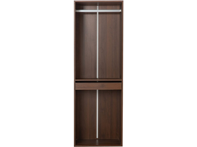 Kleiderschrank mit Garderobe "Opera" - 60 x 45 x 180 cm - Braun