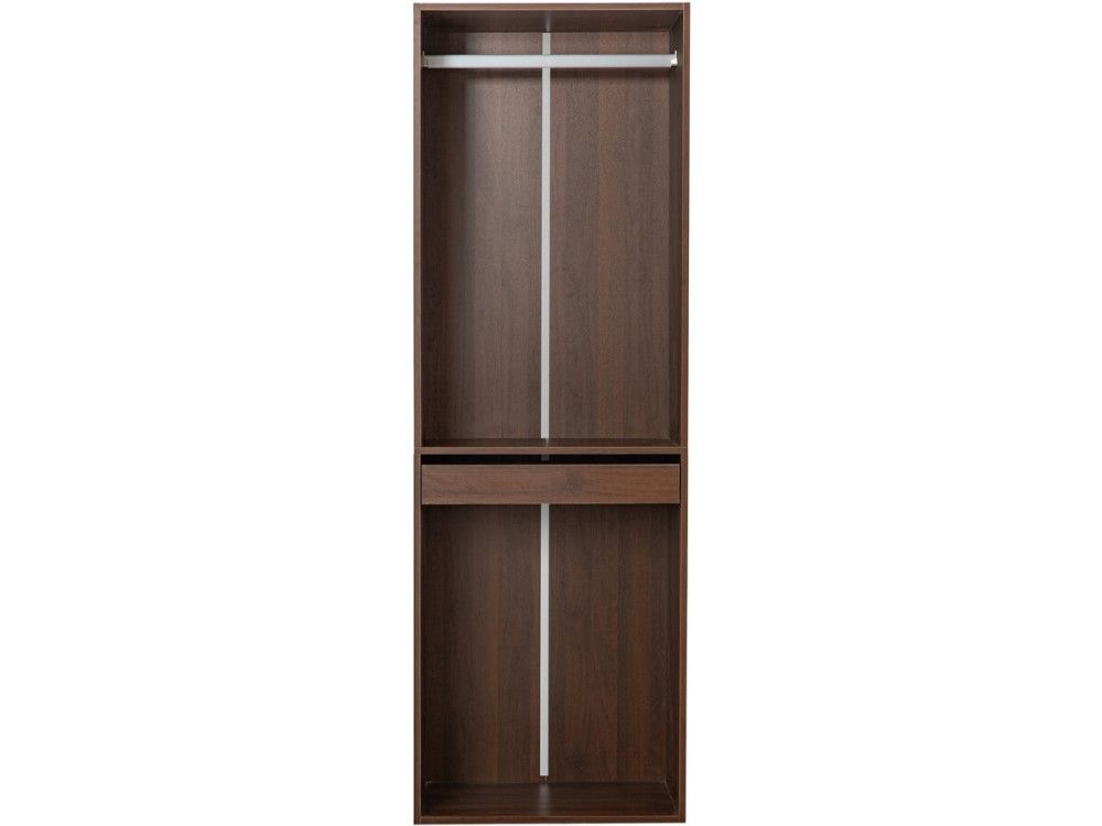 Kleiderschrank mit Garderobe "Opera" - 60 x 45 x 180 cm - Braun