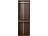 Kleiderschrank mit Garderobe "Opera" - 60 x 45 x 180 cm - Braun