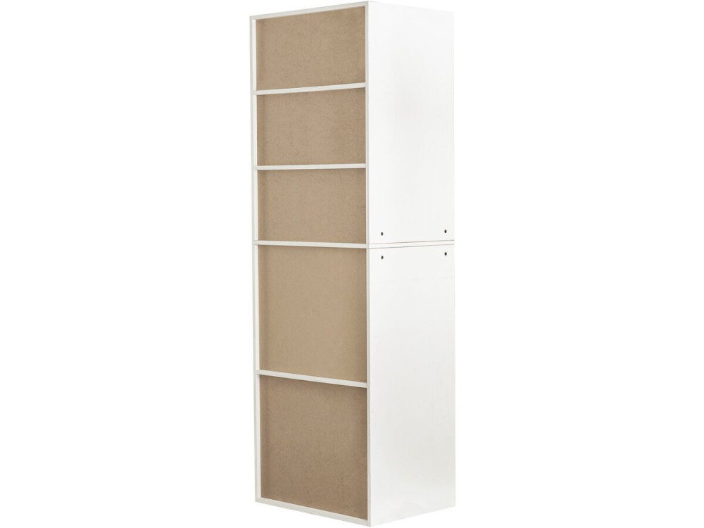 Schrank mit 5 Regalen "Opera" - 60 x 45 x 180 cm - Weiß