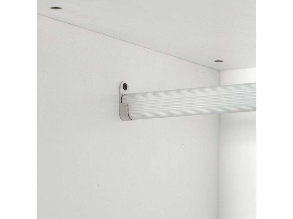 Kleiderschrank mit 4 Schubladen und 1 Garderobe "Opera" - 80 x 45 x 180 cm - Weiß