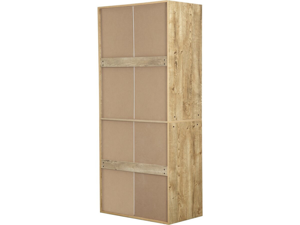 Kleiderschrank mit 4 Schubladen und 1 Garderobe "Opera" - 80 x 45 x 180 cm - Beige