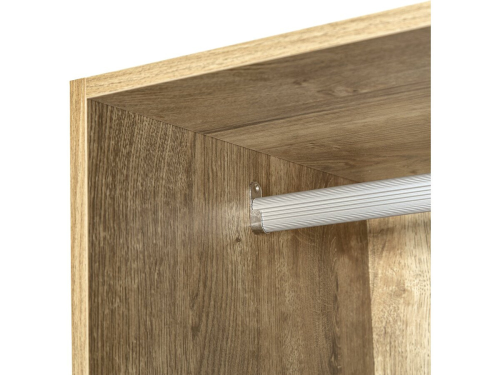 Kleiderschrank mit 4 Schubladen und 1 Garderobe "Opera" - 80 x 45 x 180 cm - Beige
