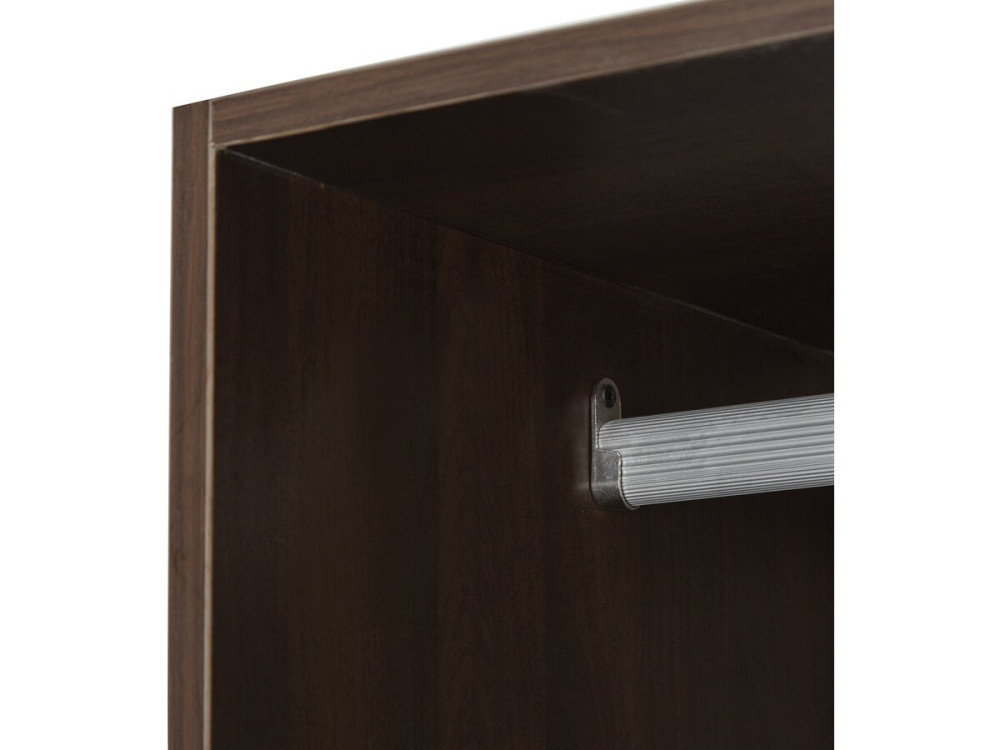 Schrank mit 4 Schubladen und 1 Garderobe "Opera" - 80 x 45 x 180 cm - Braun