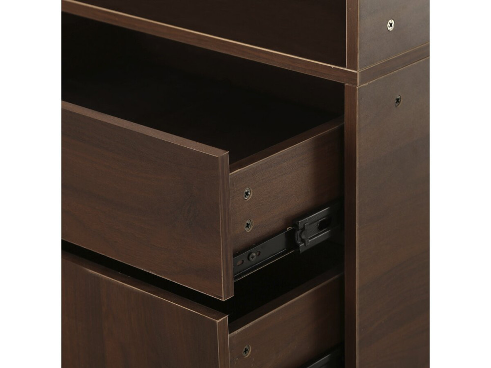 Modulares Ankleideset "Opéra" - 2 Elemente - Braun