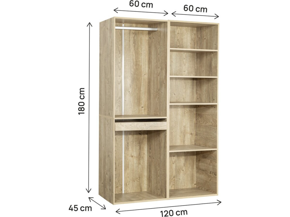 Modulares Ankleideset "Opera" - 2 Elemente - Beige