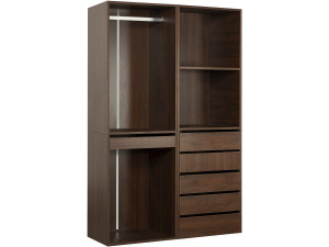 Modulares Ankleideset "Opéra" - 2 Elemente - Braun