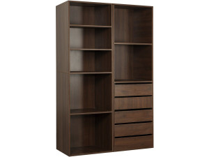 Modulares Ankleideset "Opéra" - 2 Elemente - Braun