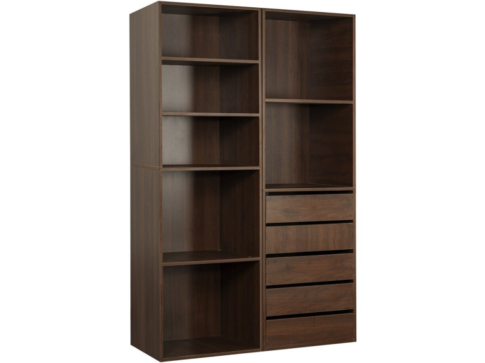 Modulares Ankleideset "Opéra" - 2 Elemente - Braun