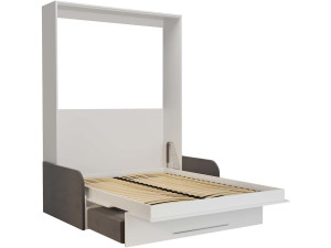 Klappbett "KYM SOFA 3" - 140 x 200 cm - Weiß